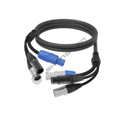 Power in+out/XLR male+female Plug/RJ45-RJ45